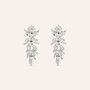 Orecchini Pendenti Claire Oro Bianco Cubic Zirconia