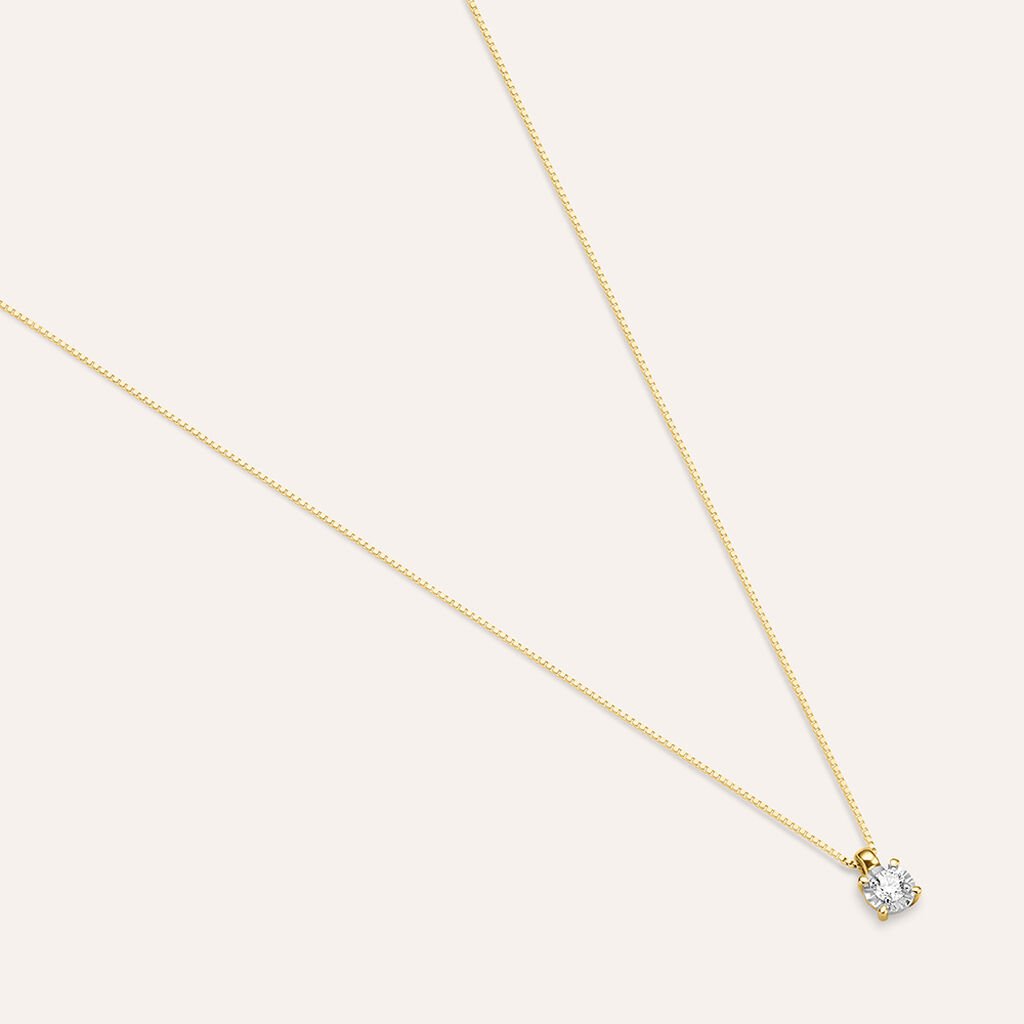 Collana Punto Luce Diamotion Oro Giallo Diamante - Collane Punto Luce Donna | Stroili