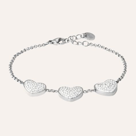 Bracciale Aura Acciaio Cristallo - Bracciali Love Donna | Stroili
