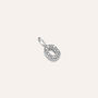 Pendente Love Beats Argento Rodiato Cubic Zirconia