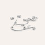 Orecchini Spaiati Silver Moments Argento Rodiato Cubic Zirconia
