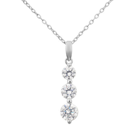 Collana Trilogy Silver Elegance Argento Rodiato Cubic Zirconia - Collane Donna | Stroili