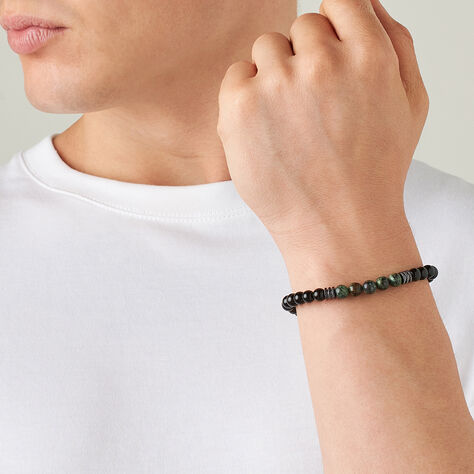 Bracciale Man Code Ottone Nero Turchese - Bracciali Uomo | Stroili
