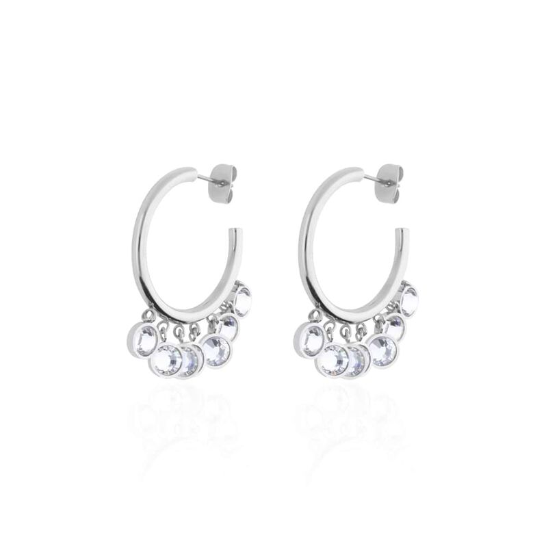 Orecchini a cerchio Lady Chic Wow Acciaio - Orecchini a Cerchio Donna | Stroili