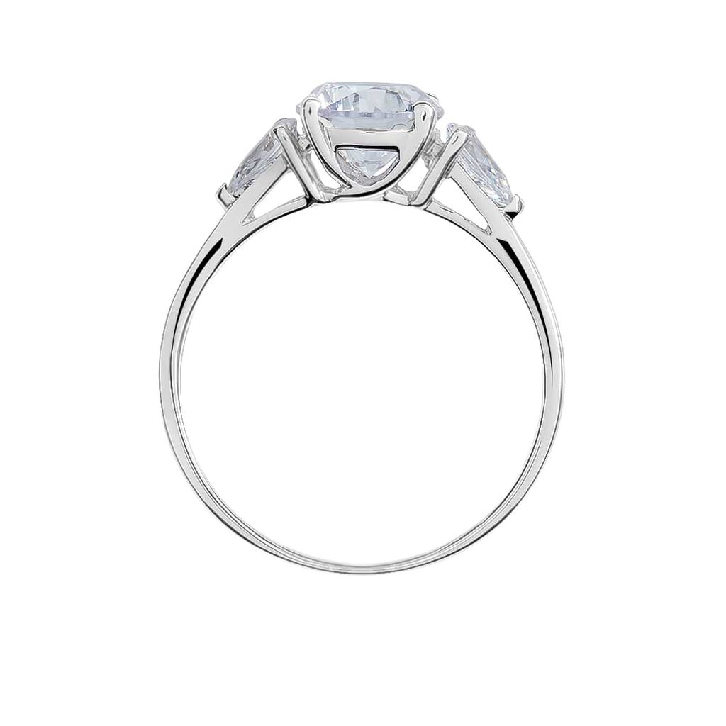 Anello Trilogy Claire Oro Bianco Cubic Zirconia - Anelli con Pietre Donna | Stroili