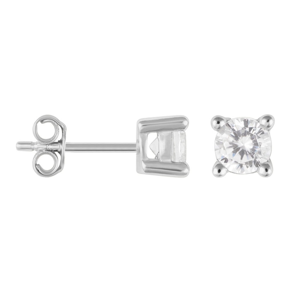Orecchini Lobo Punto Luce Silver Elegance Argento Rodiato Cubic Zirconia - Orecchini a Lobo Donna | Stroili