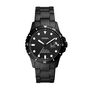 Orologio solo tempo cinturino in silicone nero e cassa in acciaio nero