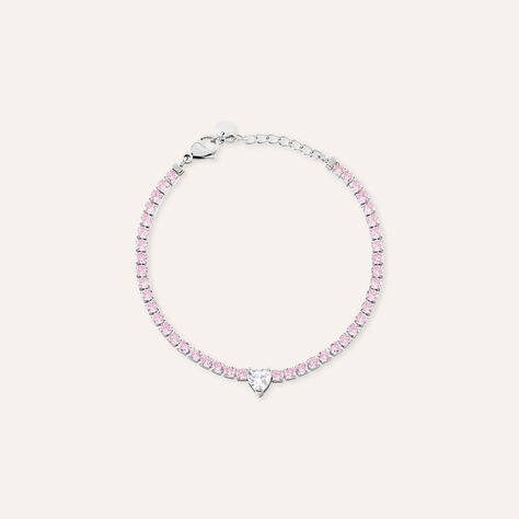 Bracciale Tennis Aura Acciaio Cristallo - Bracciali Tennis Donna | Stroili