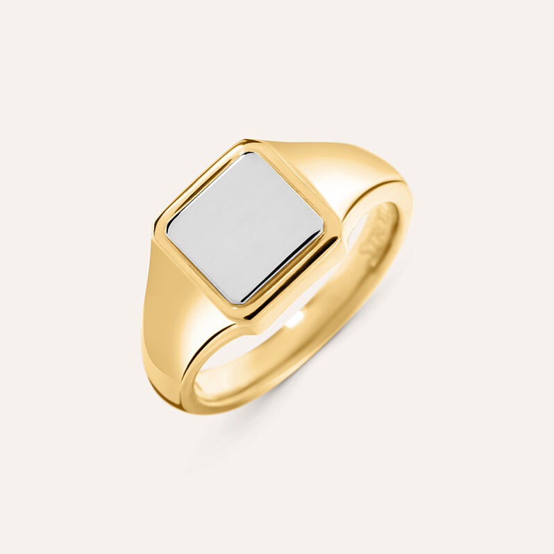 Anello Chevalier Man Code Acciaio Bicolore - Anelli Chevalier Uomo | Stroili