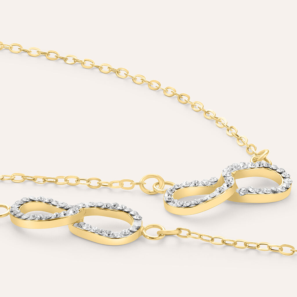 Collana Christelle Oro Giallo Cristallo - Collane Donna | Stroili