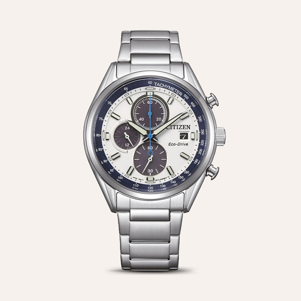 Orologio Eco Drive Citizen Ore Felici Ca0459-79a - Orologi con Datario Uomo | Stroili