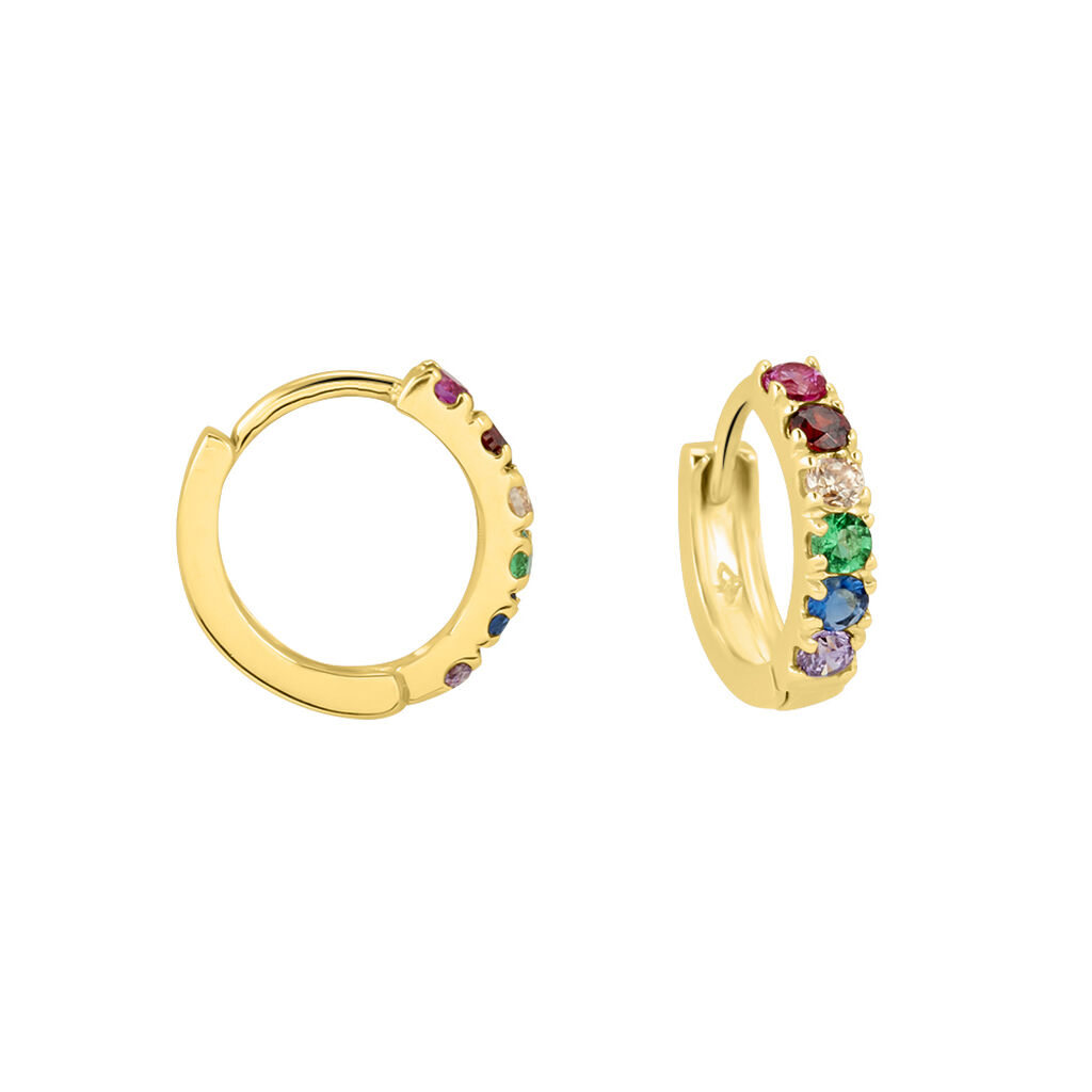 Orecchini A Cerchio Toujours Oro Giallo Cubic Zirconia - Orecchini a Cerchio Donna | Stroili