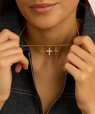 Pendente Holy Oro Giallo Cubic Zirconia