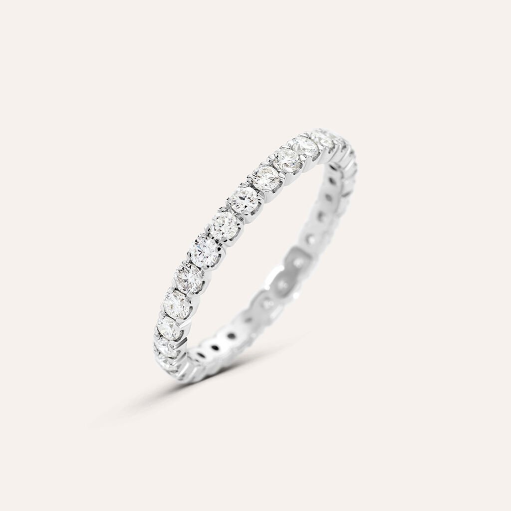 Anello Eternity Firmamenti Oro Bianco Diamante