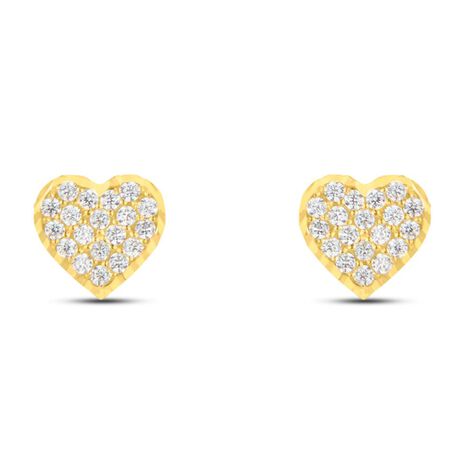 Orecchini Lobo Bon Ton Oro Giallo Cubic Zirconia - Orecchini a Lobo Donna | Stroili