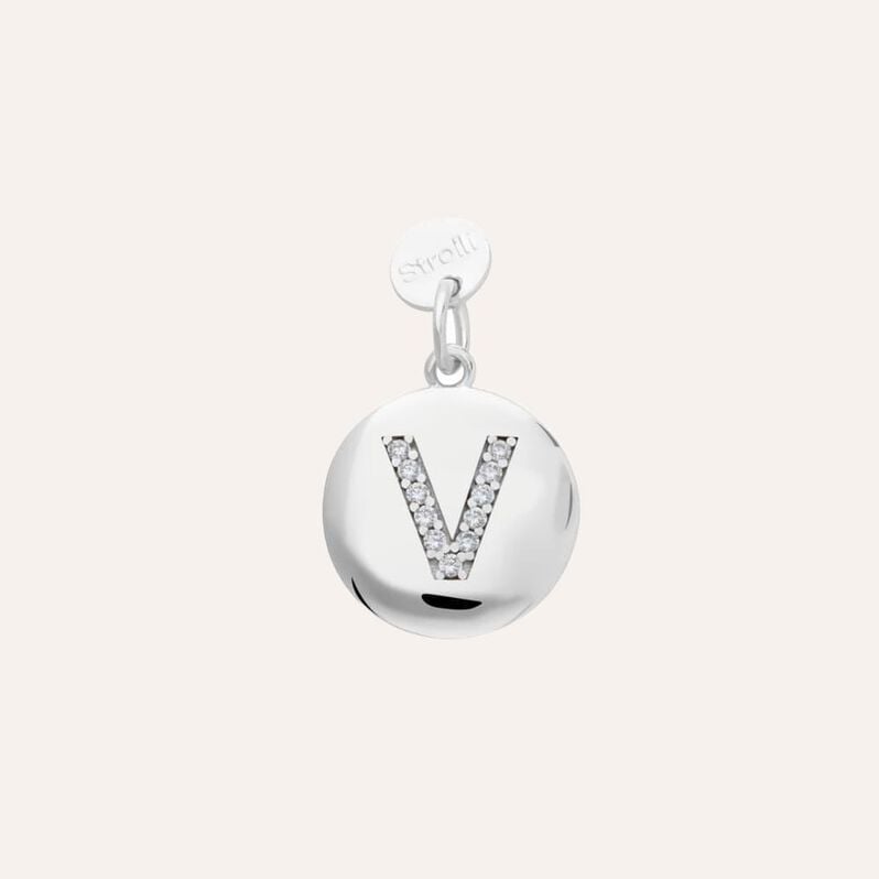 Pendente Love Beats Argento Rodiato Cubic Zirconia - Ciondoli con Incisione Donna | Stroili