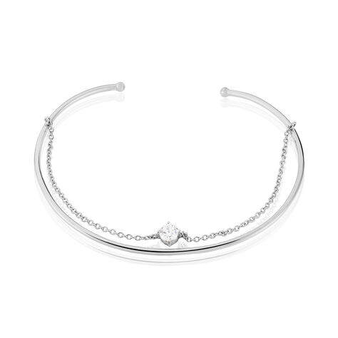 Bangle Silver Elegance Argento Rodiato Cubic Zirconia - Bracciali Rigidi Donna | Stroili