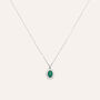 Collana Charlotte Oro Bianco Smeraldo Diamante