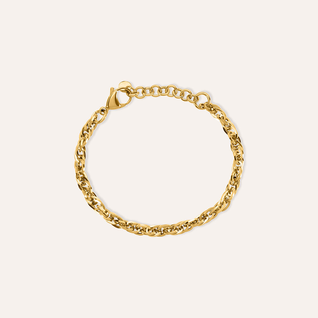 Bracciale Lady Code Acciaio Dorato - Bracciali Donna | Stroili