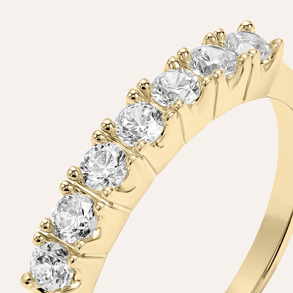 Anello Riviere Golden Dream Placcato Oro Giallo Cubic Zirconia - Anelli Riviere Donna | Stroili