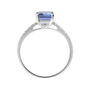 Anello Solitario Jasmine Oro Bianco Tanzanite Diamante