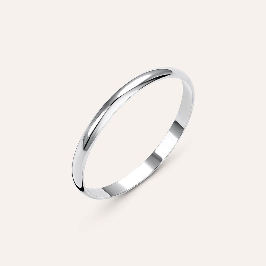 Fede Fermanello 1.95 mm Oro Bianco - Anelli con Incisione Donna | Stroili