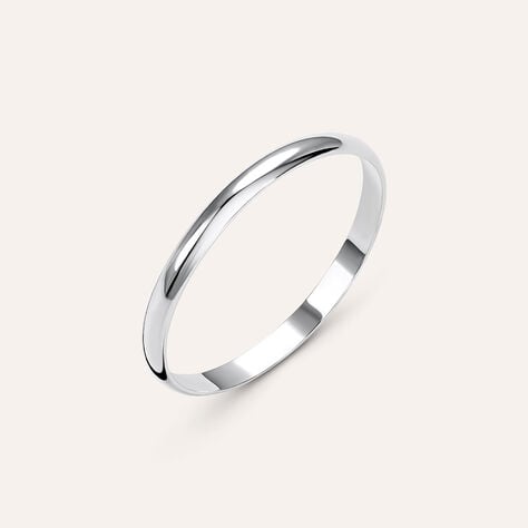 Fede Fermanello 1.95 mm Oro Bianco - Anelli con Incisione Donna | Stroili