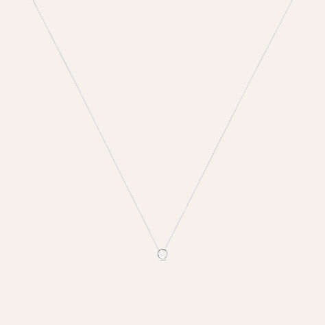 Collana Punto Luce Claire Oro Bianco Cubic Zirconia - Collane Punto Luce Donna | Stroili