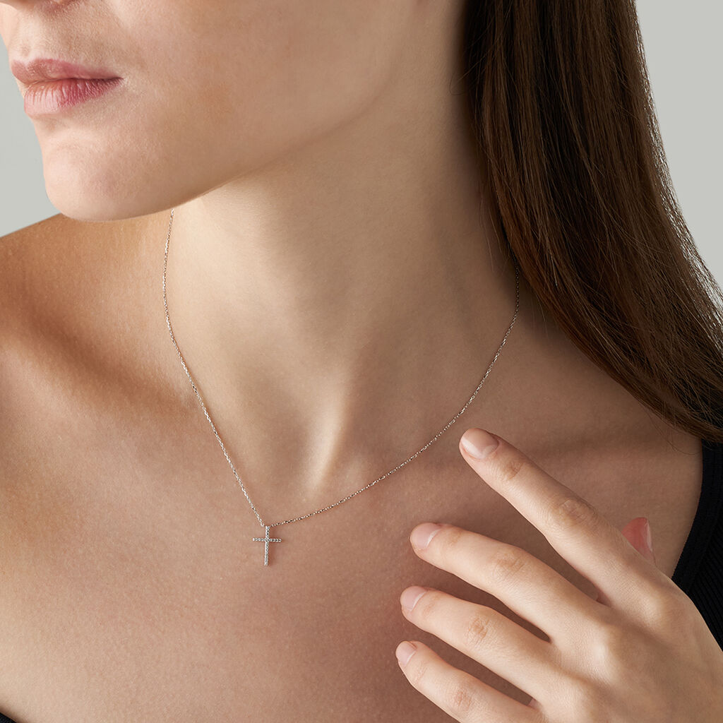 Collana Sophia Oro Bianco Diamante - Collane Donna | Stroili