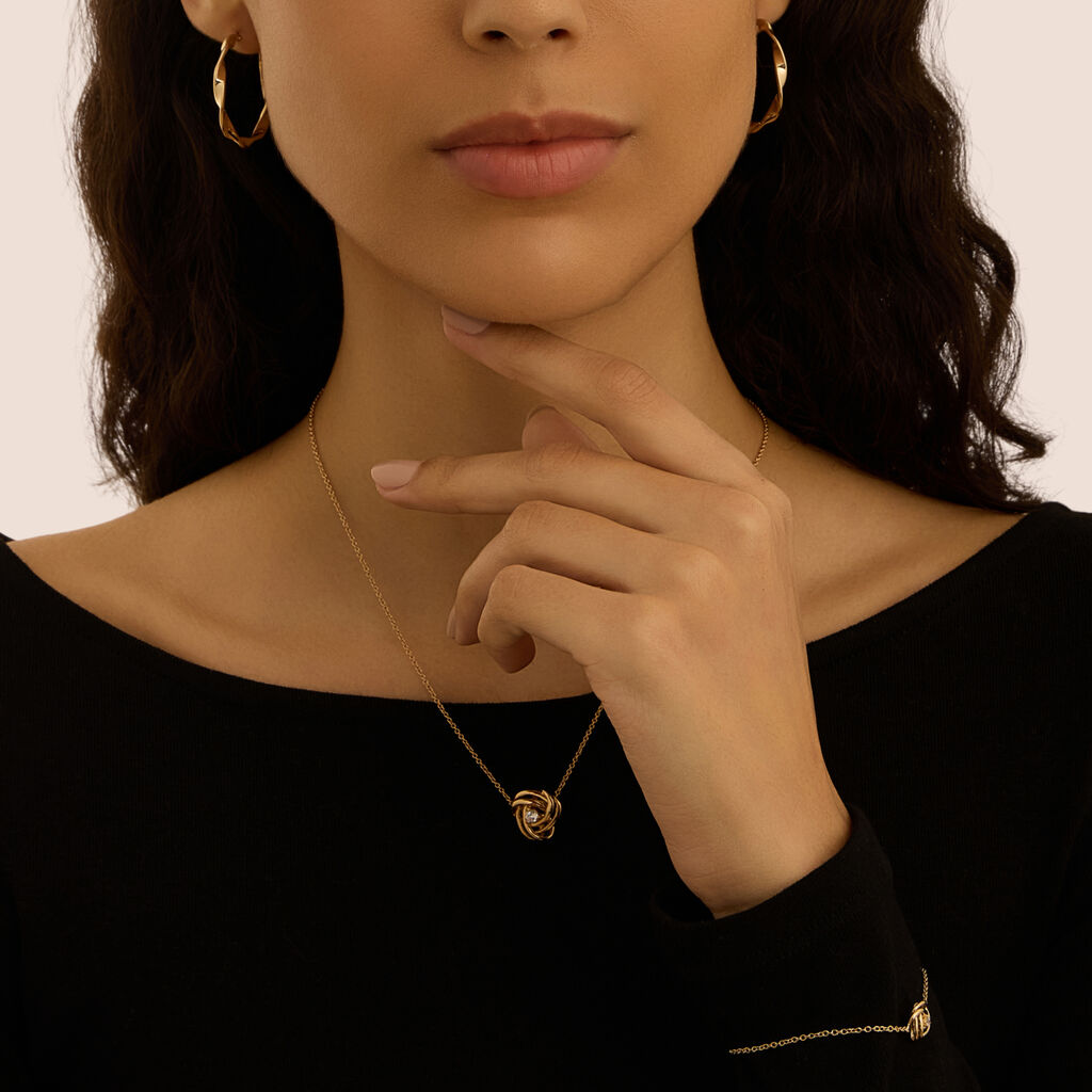 Collana Golden Dream Placcato Oro Giallo Cubic Zirconia