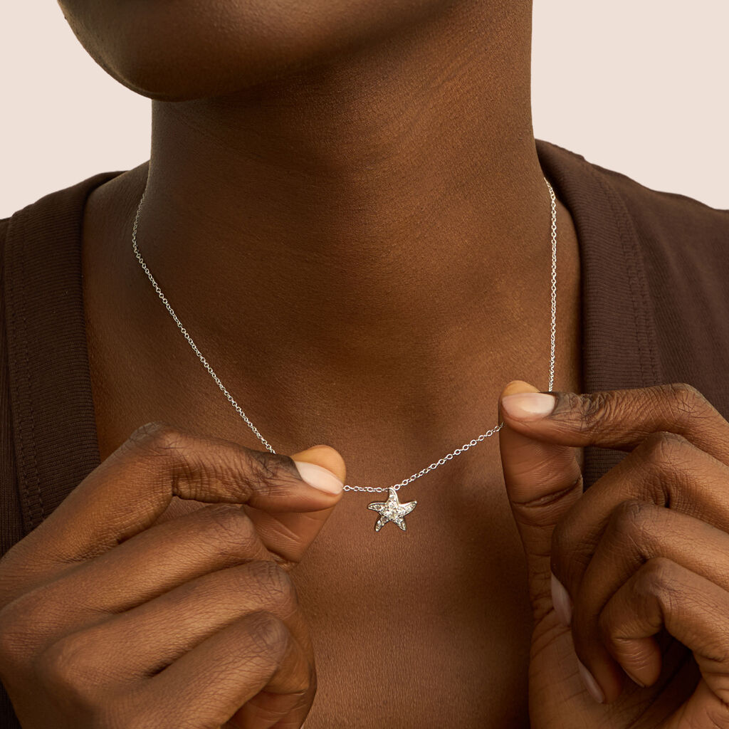 Collana Silver Moments Argento Rodiato Cubic Zirconia