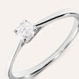 Anello Solitario Grace Oro Bianco Diamante