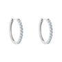 Orecchini A Cerchio Silver Rainbow Argento Rodiato Cubic Zirconia