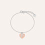 Bracciale Silver Collection Argento Bicolore Bianco / Rosa