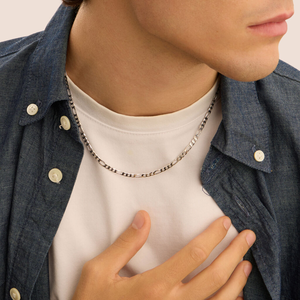 Catena Gentleman Argento Rodiato