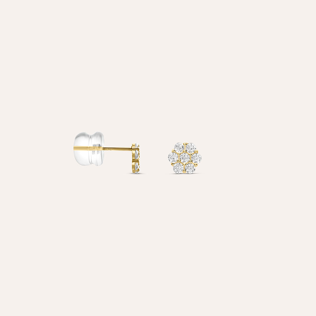 Orecchini Lobo Bon Ton Oro Giallo Cubic Zirconia - Orecchini a Lobo Donna | Stroili