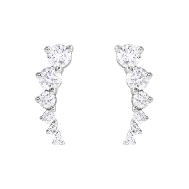 Orecchini Lobo Diamade Oro Bianco Diamante Lab-Grown - Orecchini a Lobo Donna | Stroili