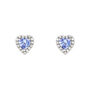 Orecchini Lobo Jasmine Oro Bianco Tanzanite Diamante