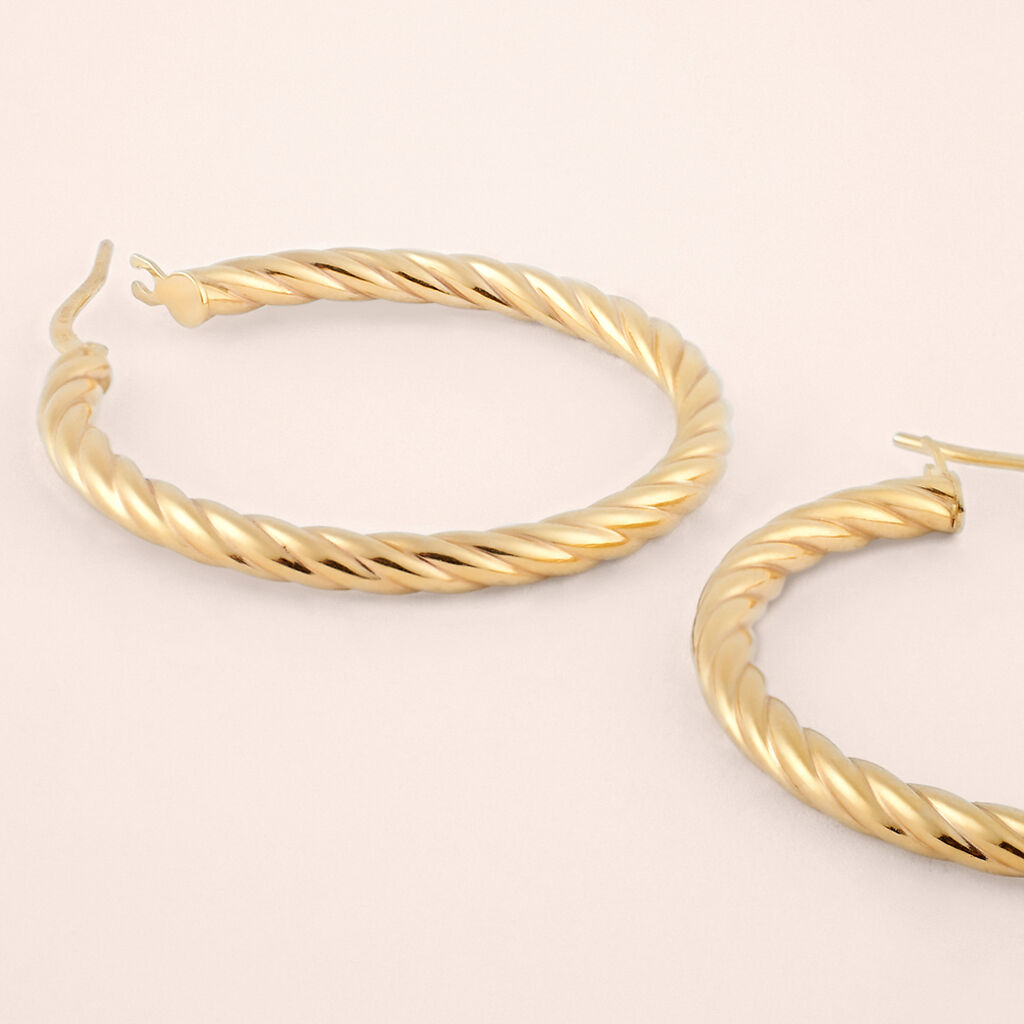 Orecchini A Cerchio Toujours Oro Giallo