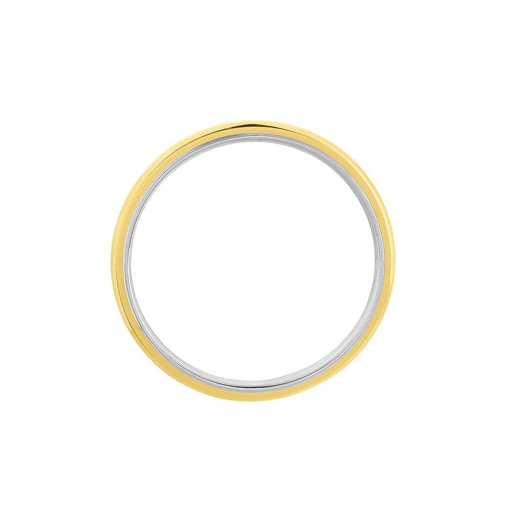 Fede Comoda 3 mm Oro Bicolore - Anelli con Incisione Uomo | Stroili