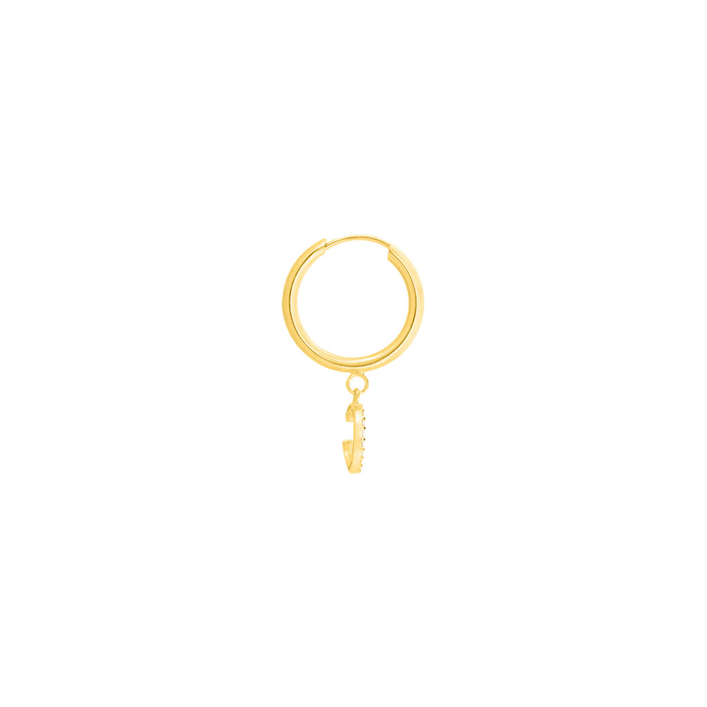 Mono Orecchino A Cerchio Toujours Oro Giallo Cubic Zirconia - Mono Orecchino Donna | Stroili