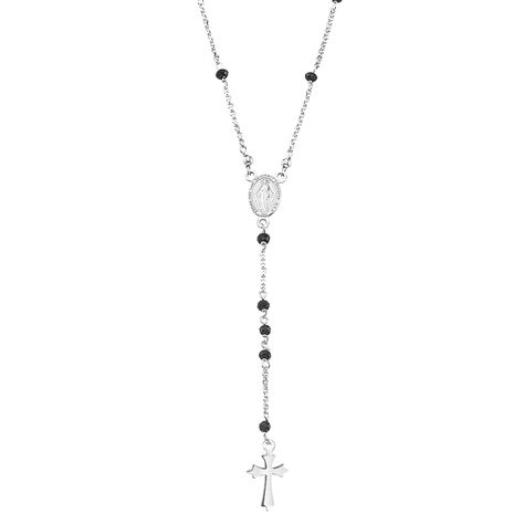 Collana Rosario Silver Soul Argento Rodiato Cristallo - Collane Rosario Donna | Stroili