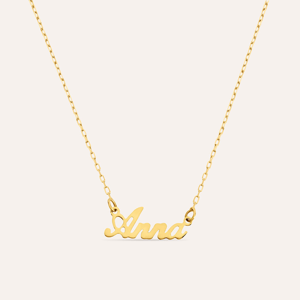 Collana Anna Gold Names Oro Giallo