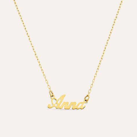 Collana Anna Gold Names Oro Giallo - Collane Unisex | Stroili