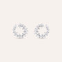 Orecchini Lobo Red Carpet Argento Rodiato Cubic Zirconia