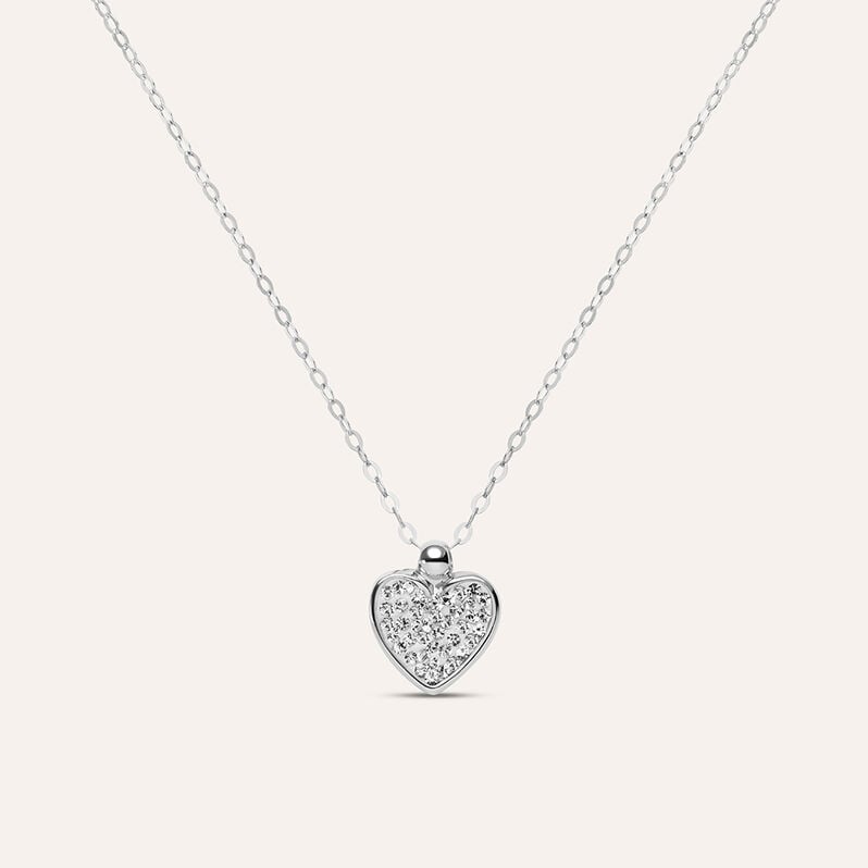 Collana Christelle Oro Bianco Cristallo - Collane Donna | Stroili