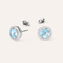 Orecchini Lobo Punto Luce Silver Rainbow Argento Rodiato Cubic Zirconia