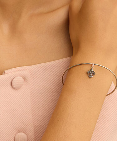 Pendente Saluti&Baci Giglio Love Beats Argento Rodiato