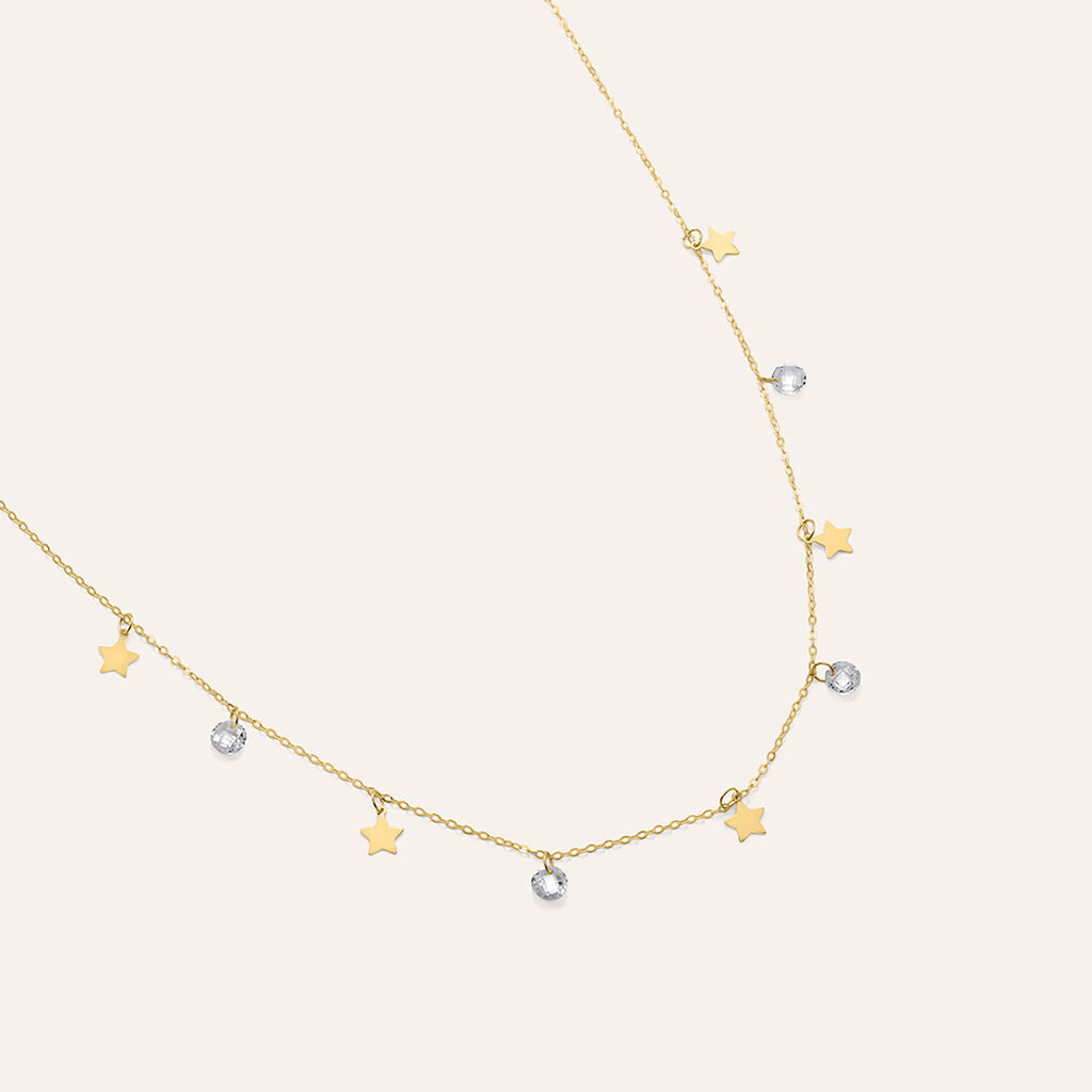 Collana Beverly Oro Giallo Cubic Zirconia