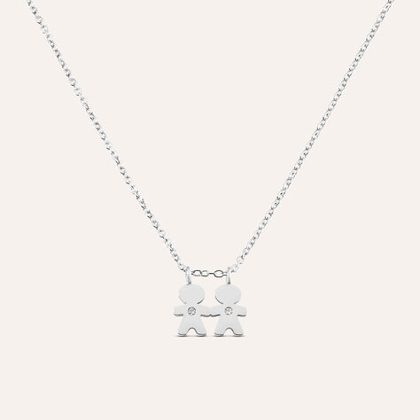Collana Sunrise Acciaio Cristallo - Collane Donna | Stroili